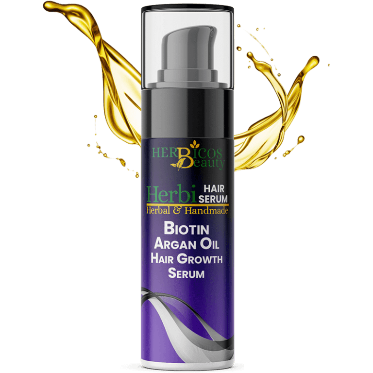 Biotin With Argan Oil Hair Growth Serum - Herbicosbeauty