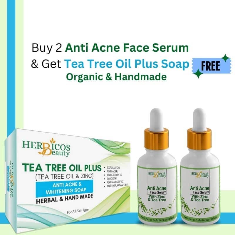 2 Anti Acne Face Serum & Get Tea Tree Oil Plus Soap free