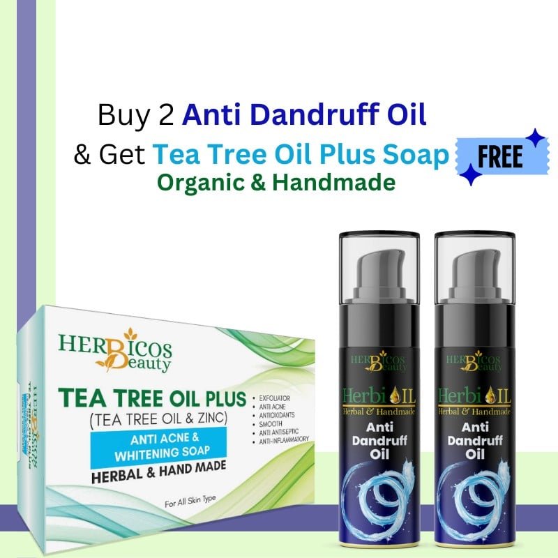 2 Anti Dandruff Oil & Get Tea Tree Oil Plus Soap free